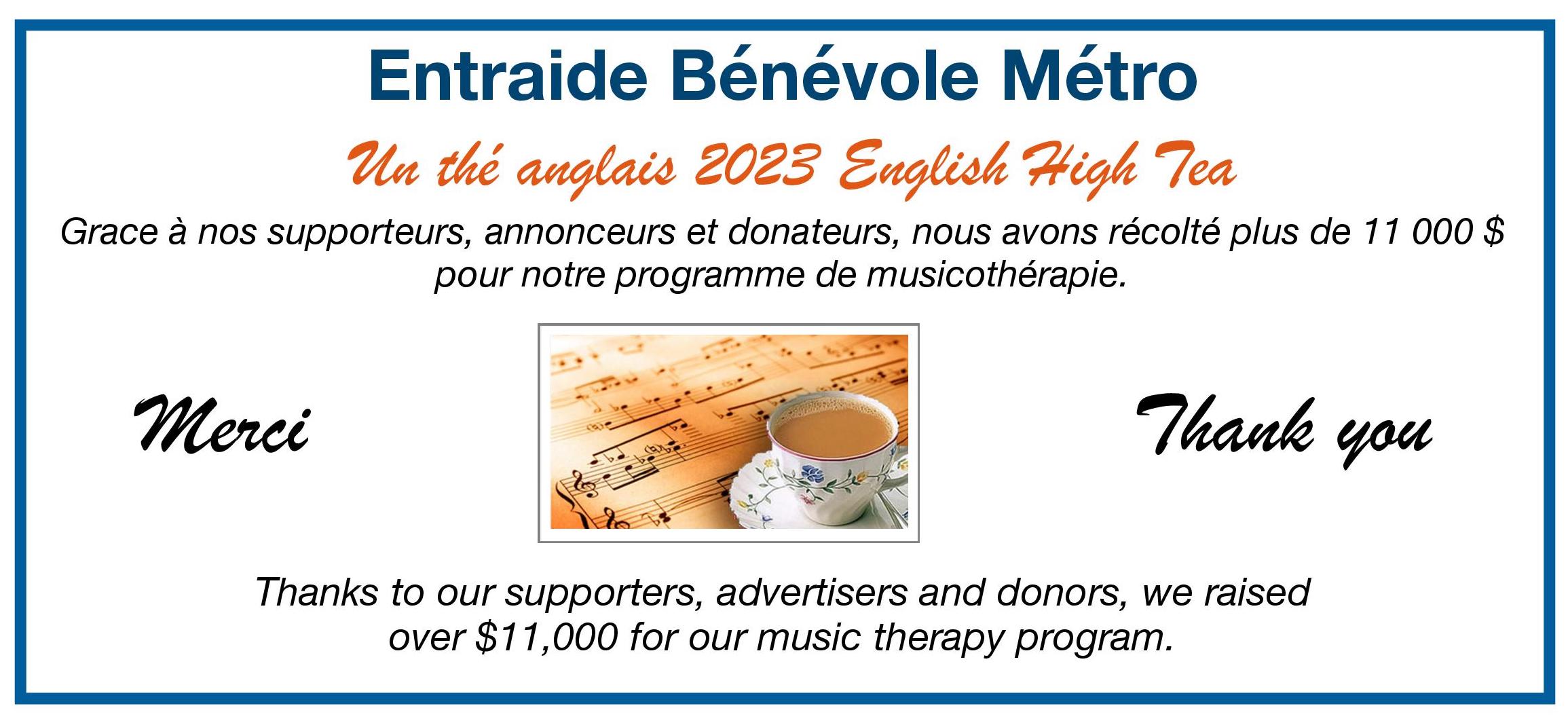 Merci thé anglais EBM English high tea Thank you 2023